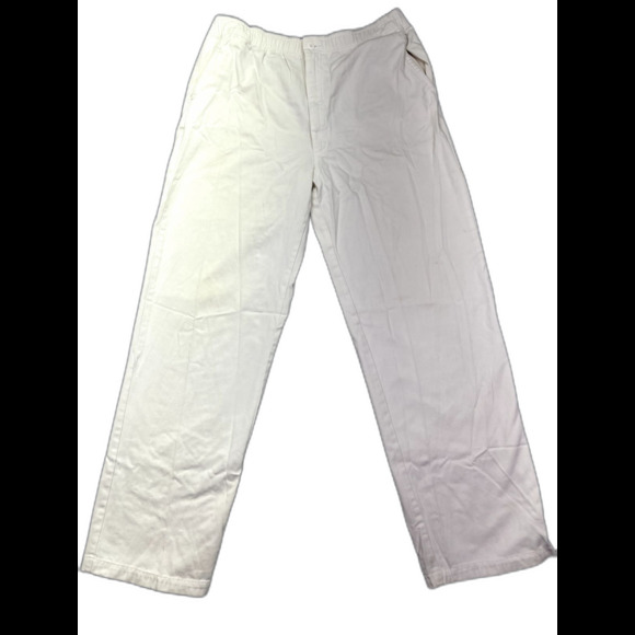 Vintage POLO RALPH‎ LAUREN Chino White Mens XL Classic Straight Fit Pants - Picture 1 of 16